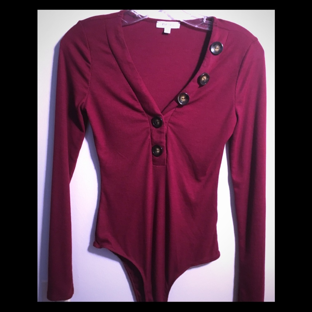 NWOT Dark red bodysuit